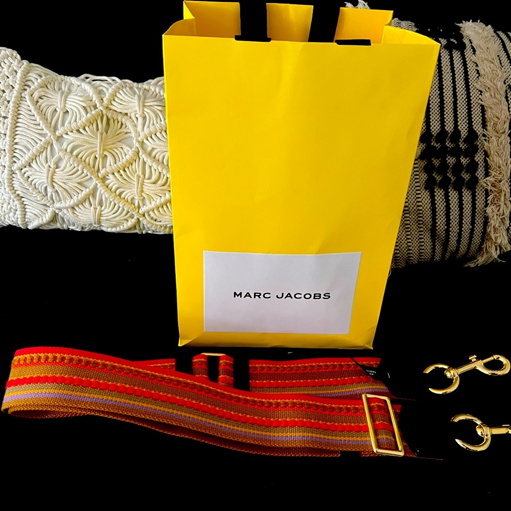 NWOT Beautiful Multi Colored webbing.                 Marc Jacobs purse Strap.